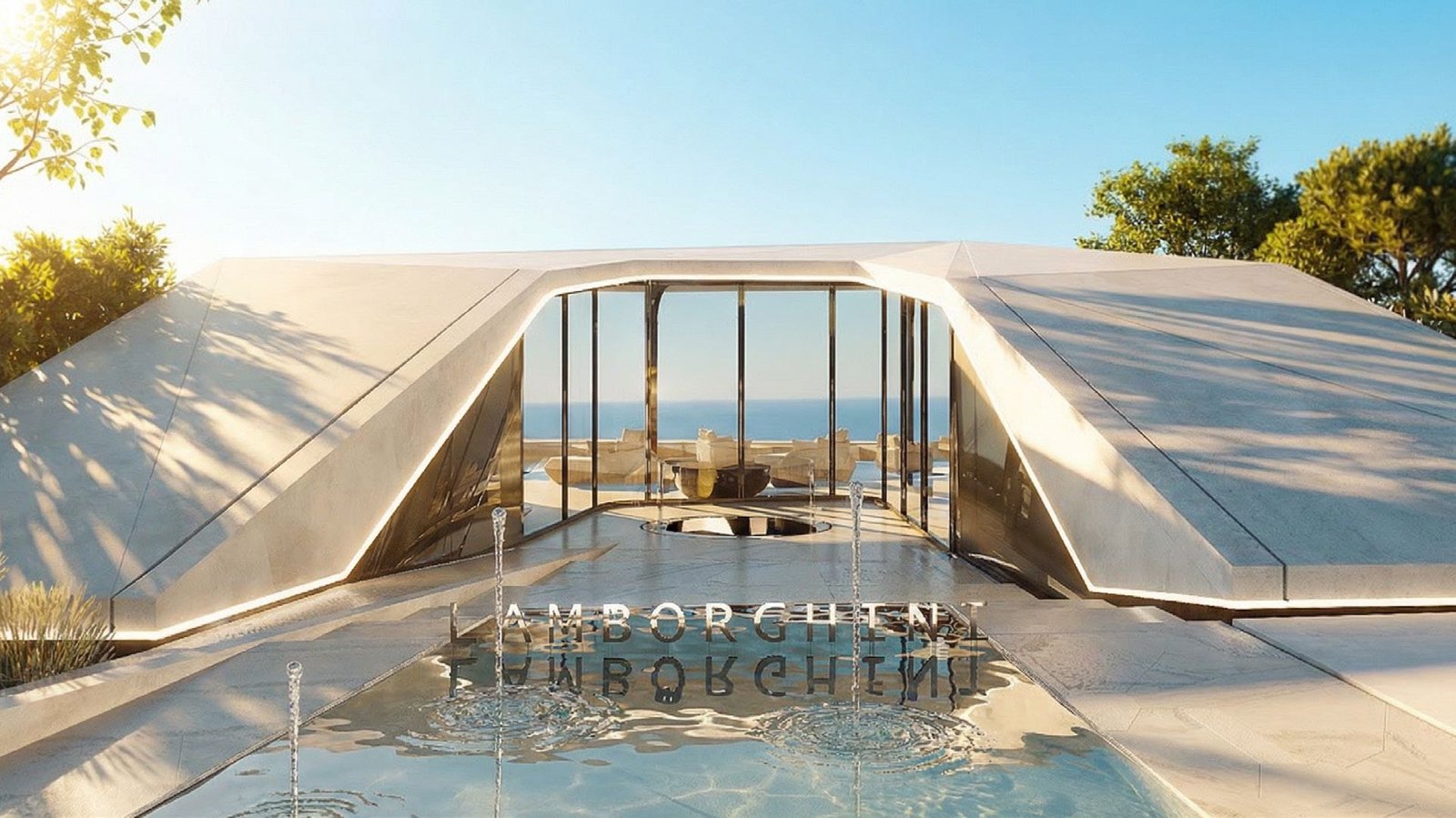 Tierra Viva clubhouse pool with sea views (render)