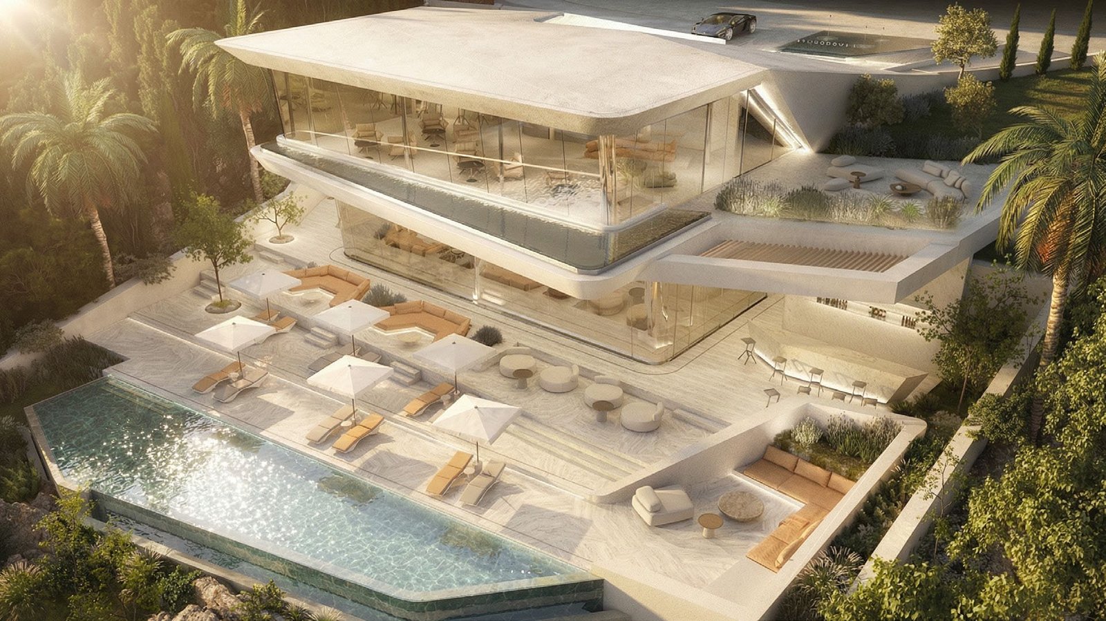 Clubhouse terraces (render)