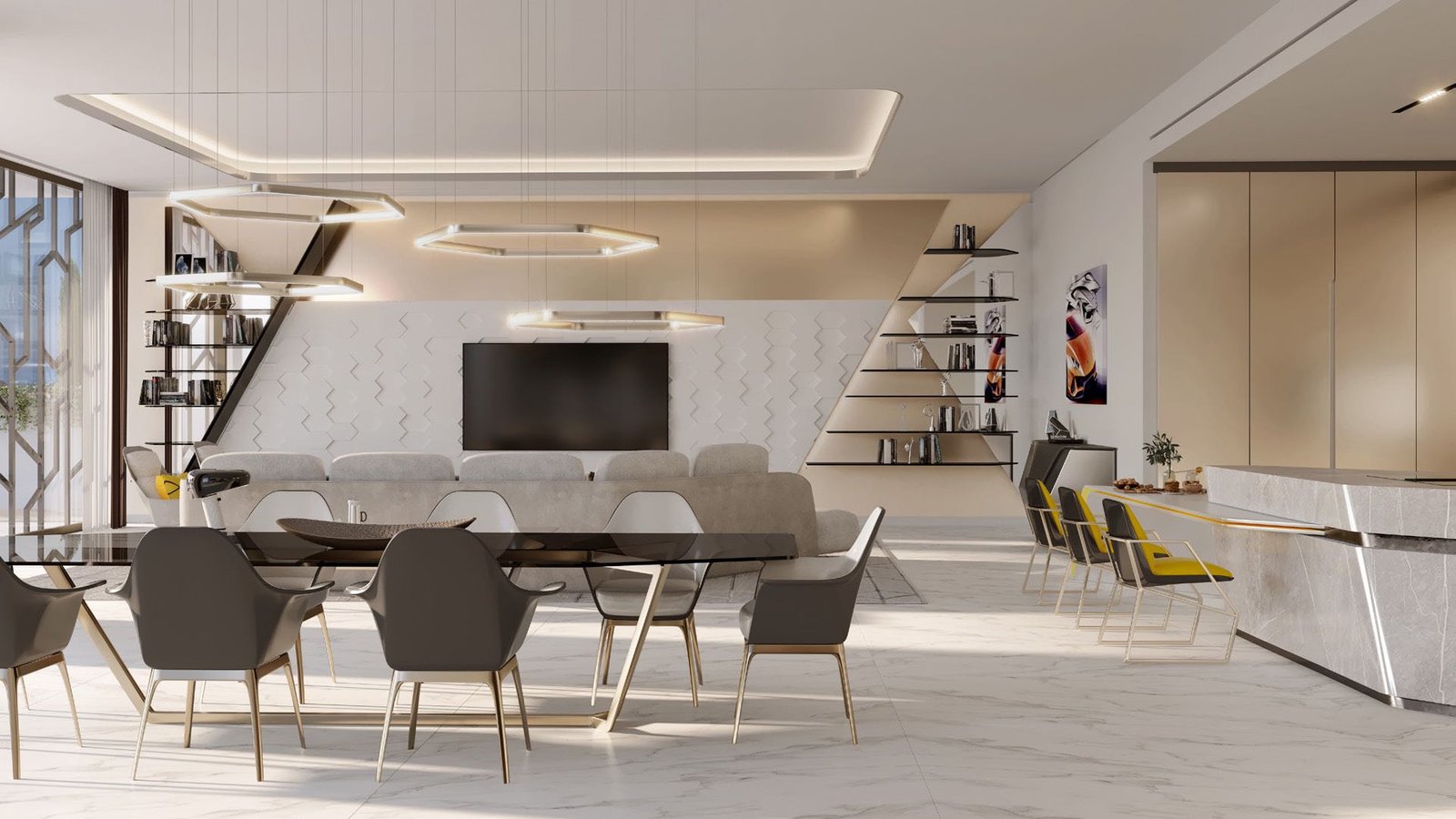 Zafiro dining room (render)